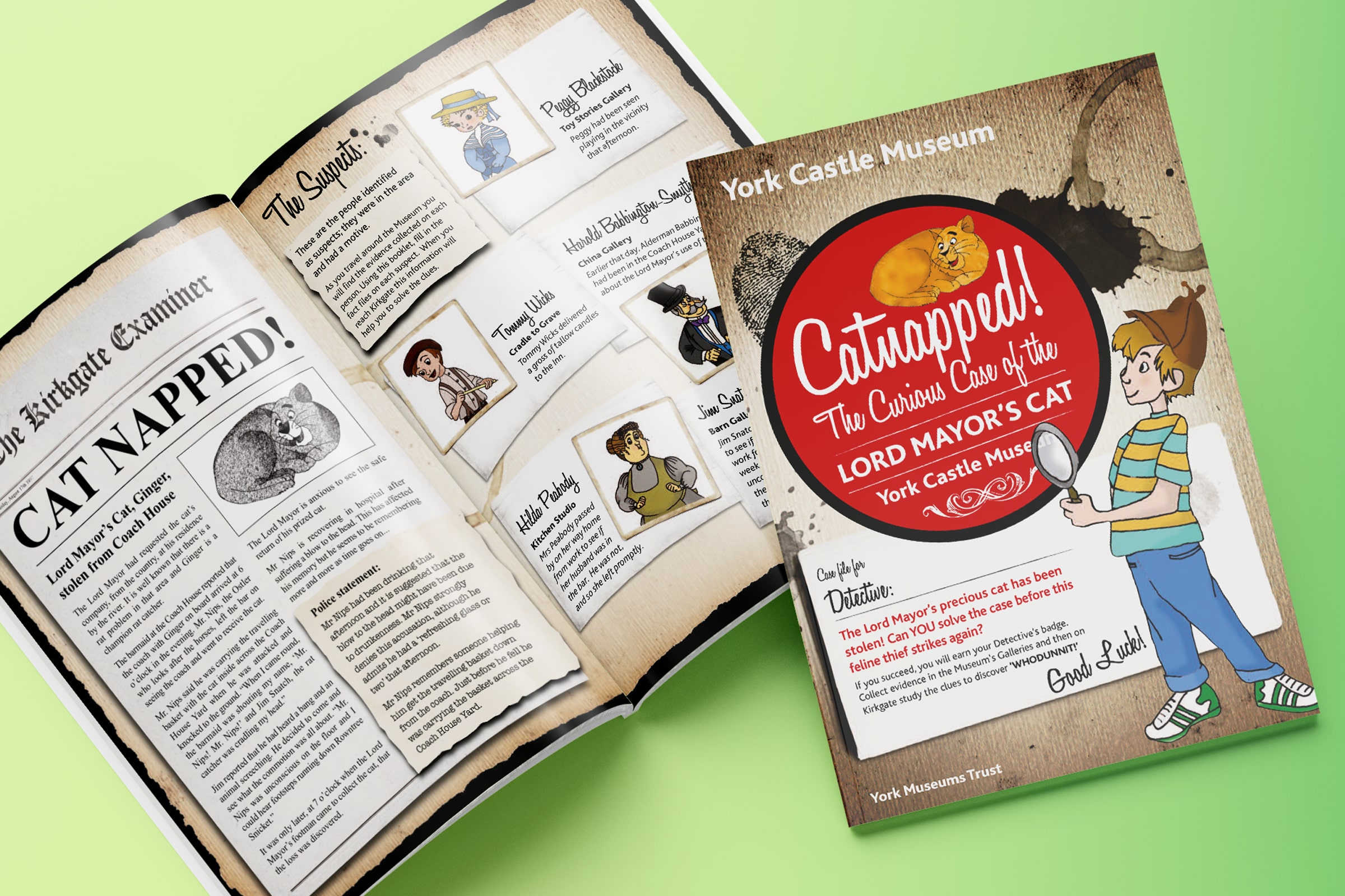 York Castle Museum Detective Themed Family and Childrens Activity Booklet