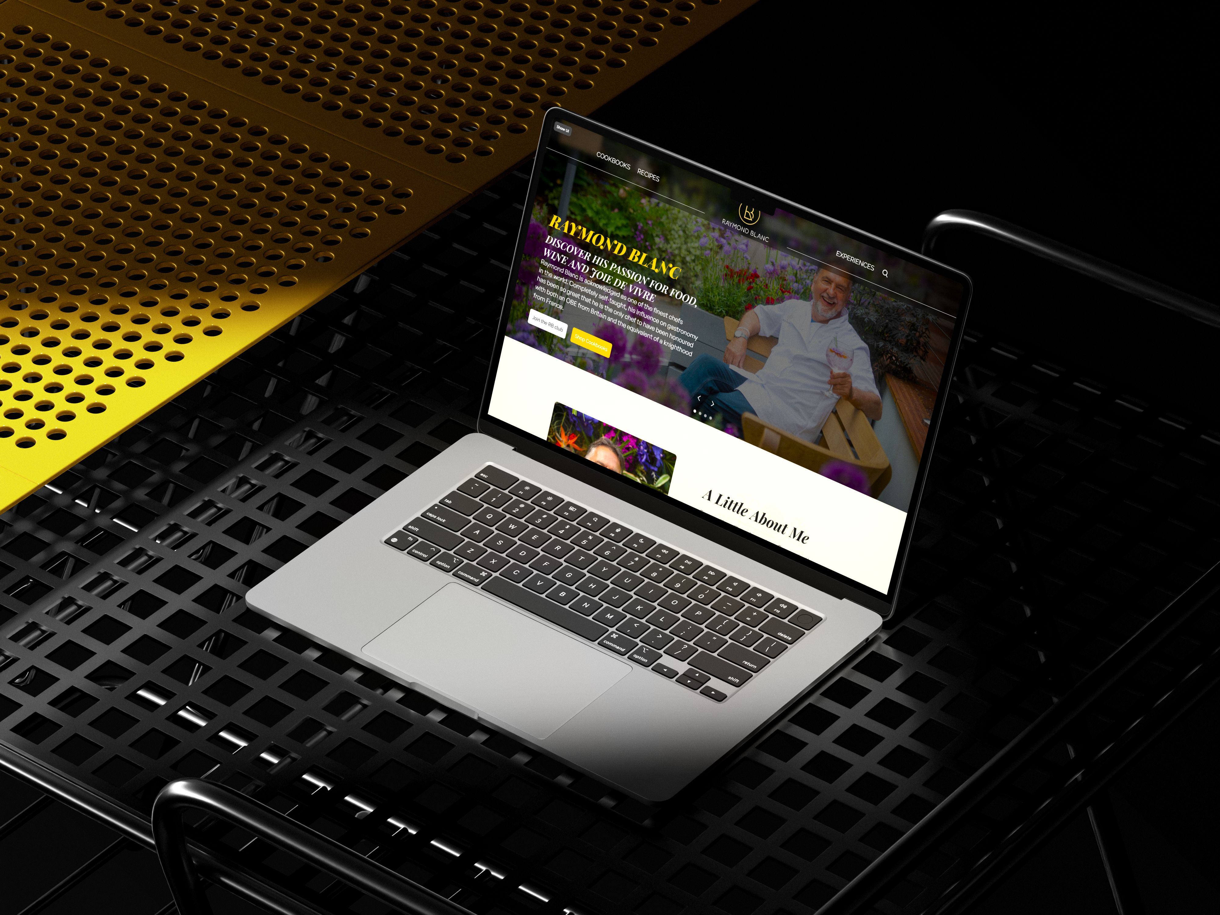 Framer Website for Famous Chef, Raymond Blanc