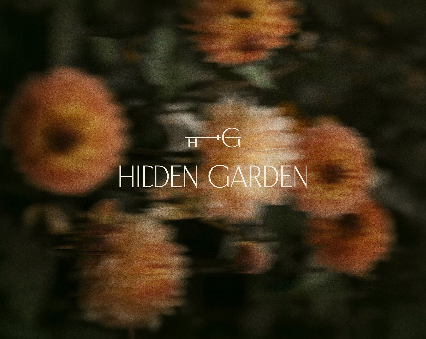 Hidden Garden floral brand identity featuring an HG monogram, elegant typography, a green-and-cream palette, and premium packaging mockups including tags, tissue paper, a tote bag, and bouquet wraps. Short description: A premium brand identity for Hidden Garden, designed to feel elegant, calm, and gift-ready. The system includes an HG monogram, refined typography, and an earthy green palette applied across tags, tissue paper, packaging, tote bags, and bouquet presentation for a cohesive, high-end floral experience.