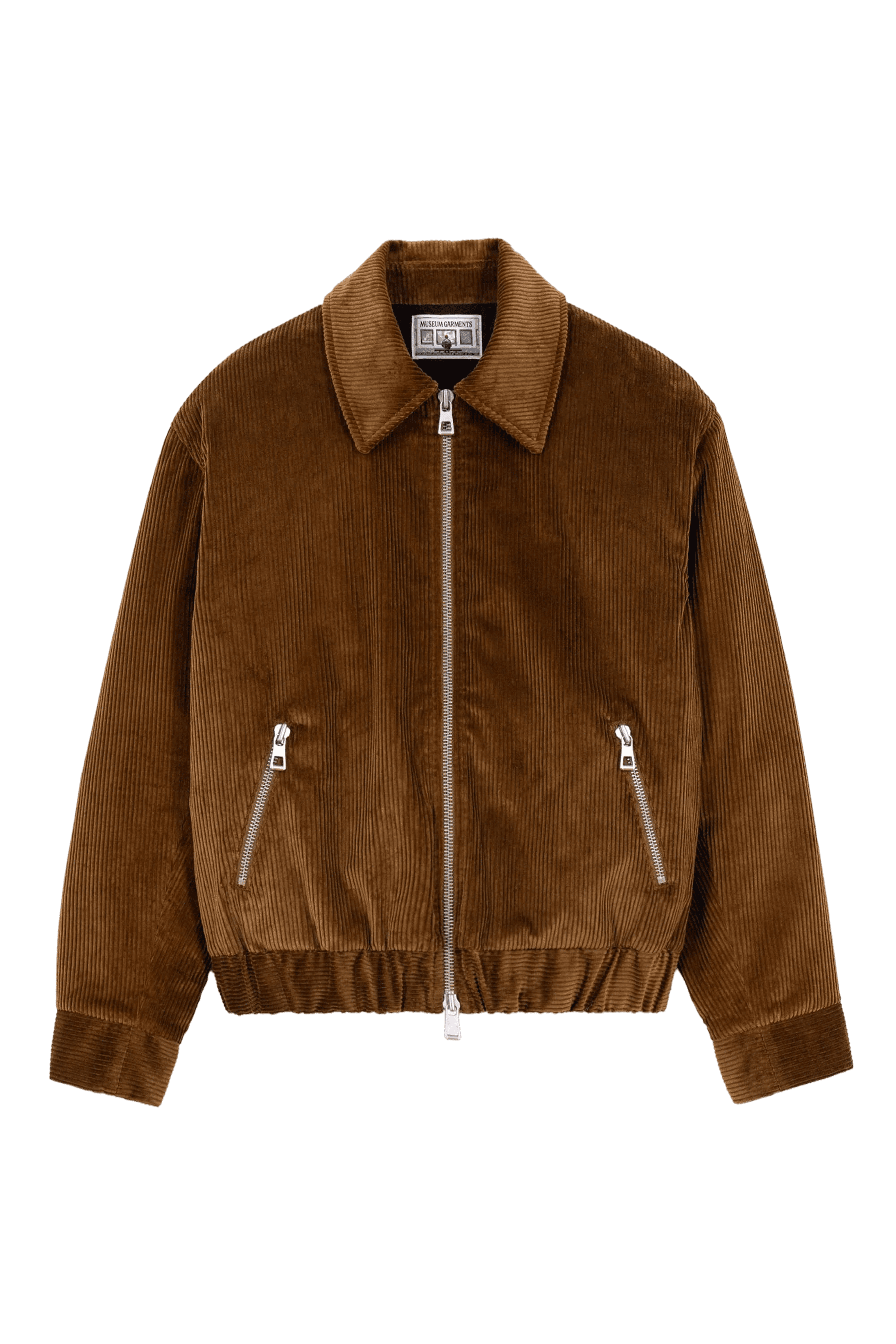 full image of a brown corduroy jacket