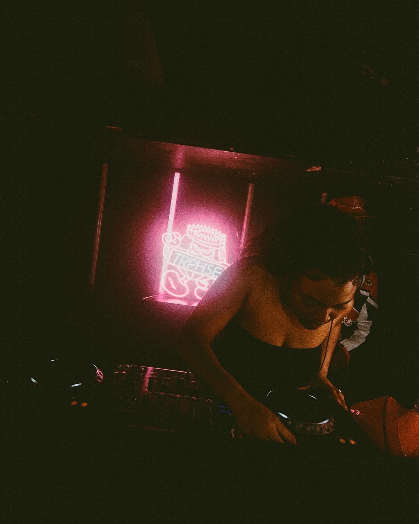 Athlete winning a race