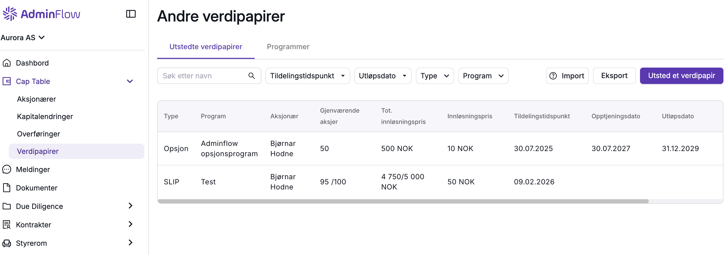 A digital calendar displaying dates, with some entries highlighted in blue and orange, and a sidebar on the left.