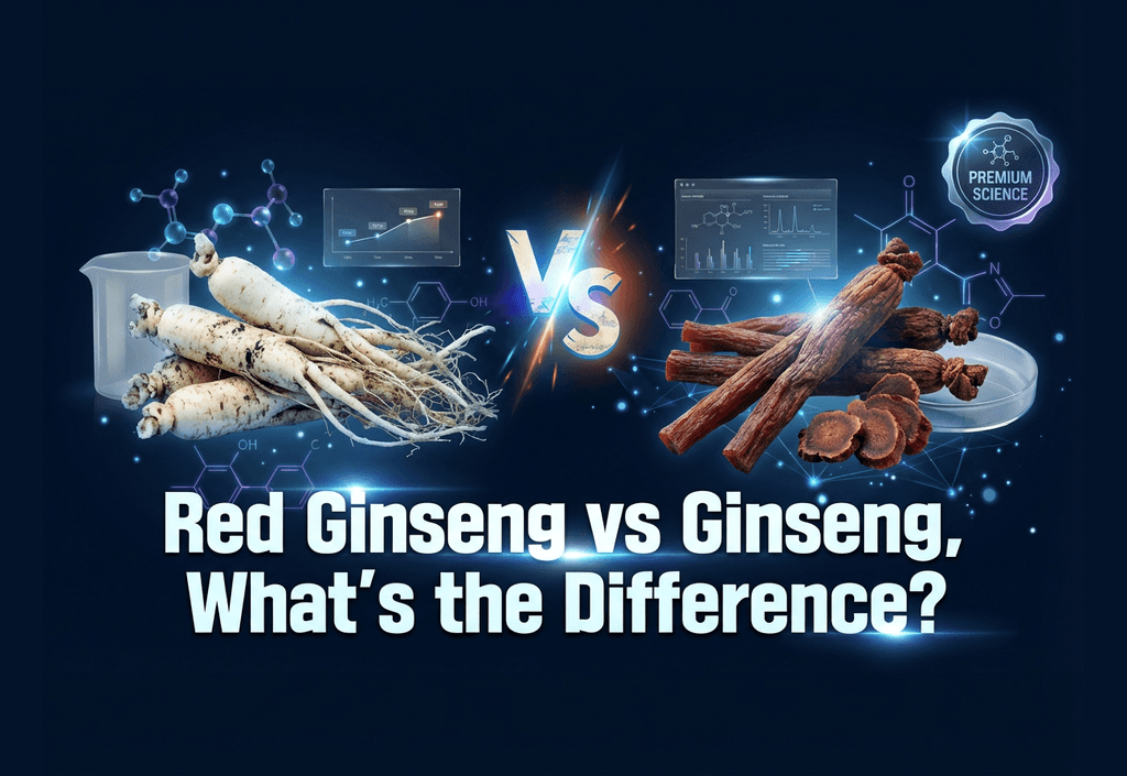 What is the difference between red ginseng and ginseng?