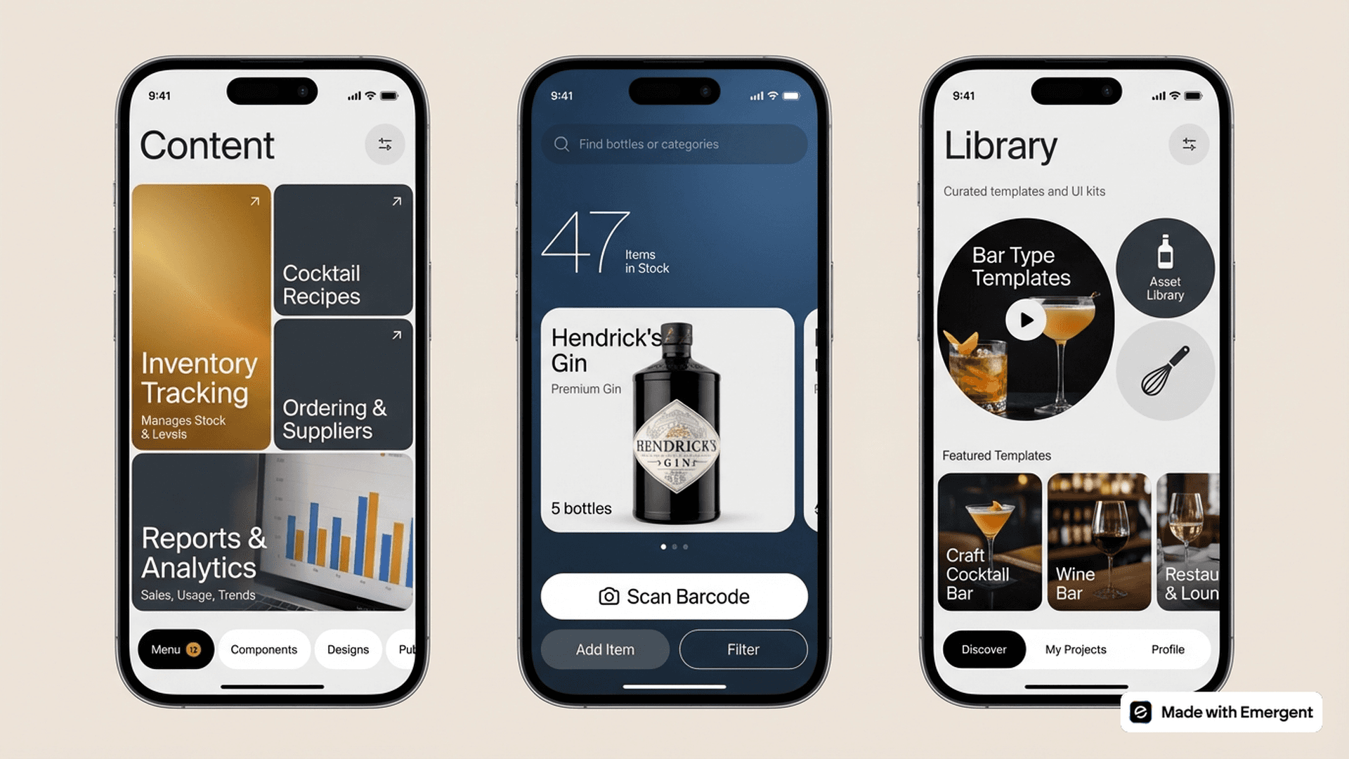 Liquor Inventory App Made With Emergent