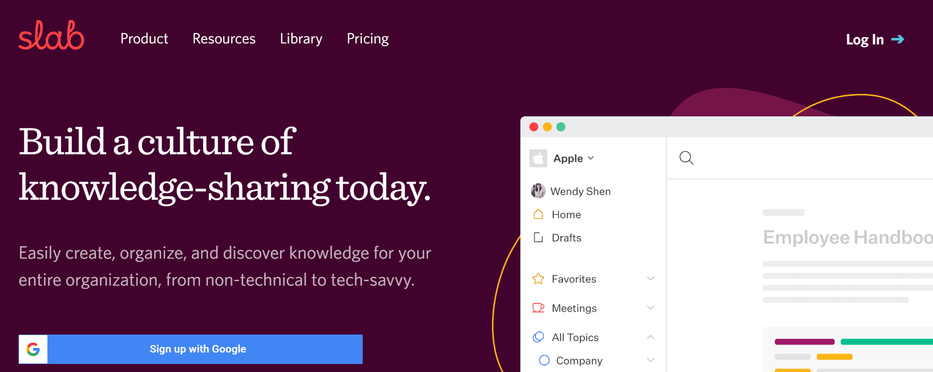 slab - Knowledge Management Tools