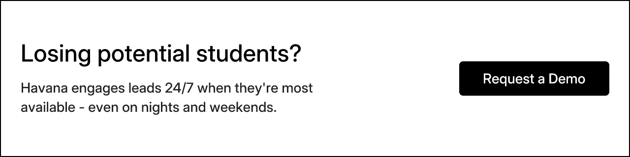 Losing potential students?