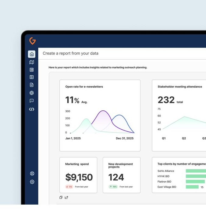Ginkgo AI report dashboard on a laptop