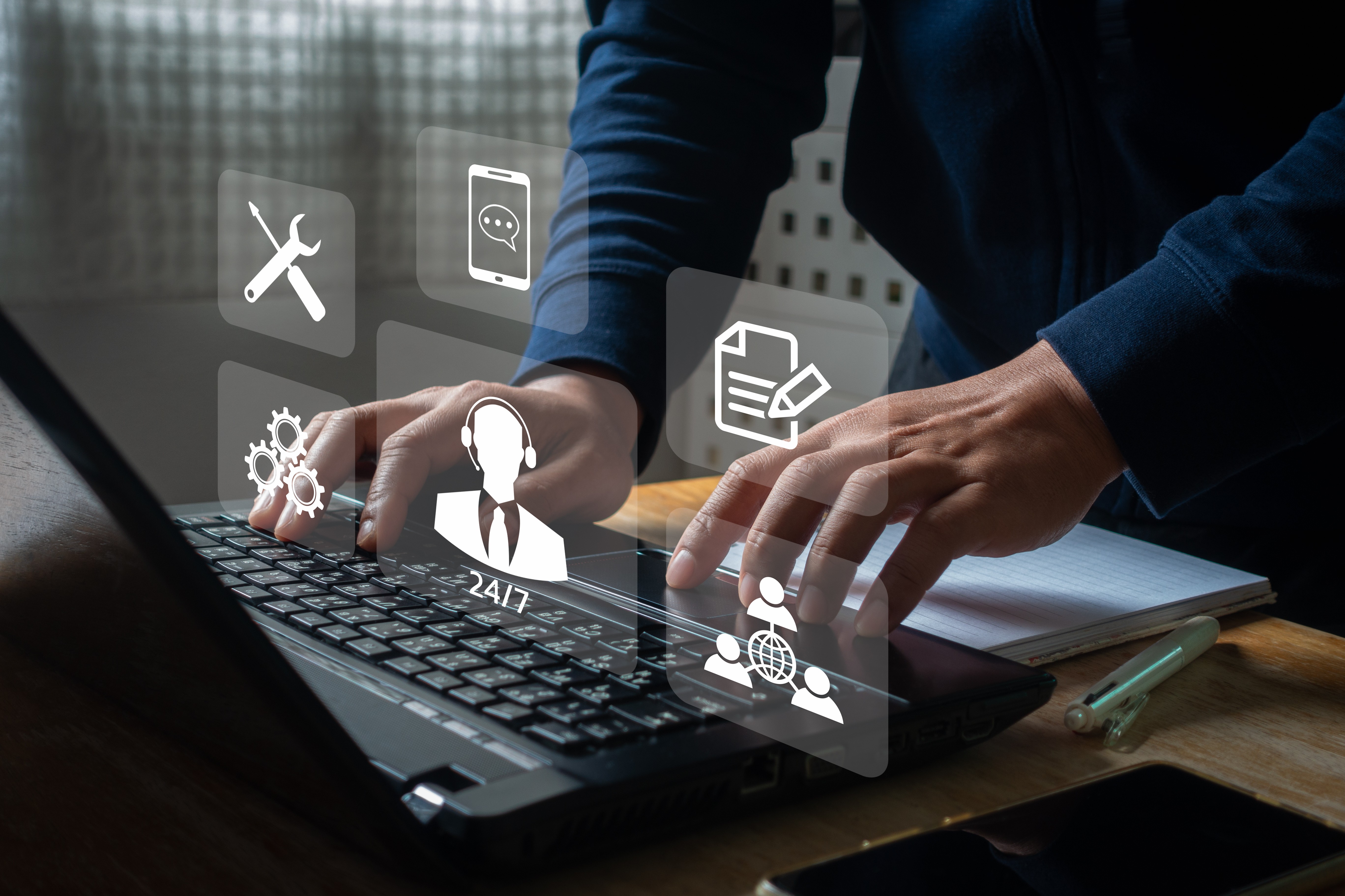 Mesa AZ, screen support customer assistance icon, Technology internet online, IT support