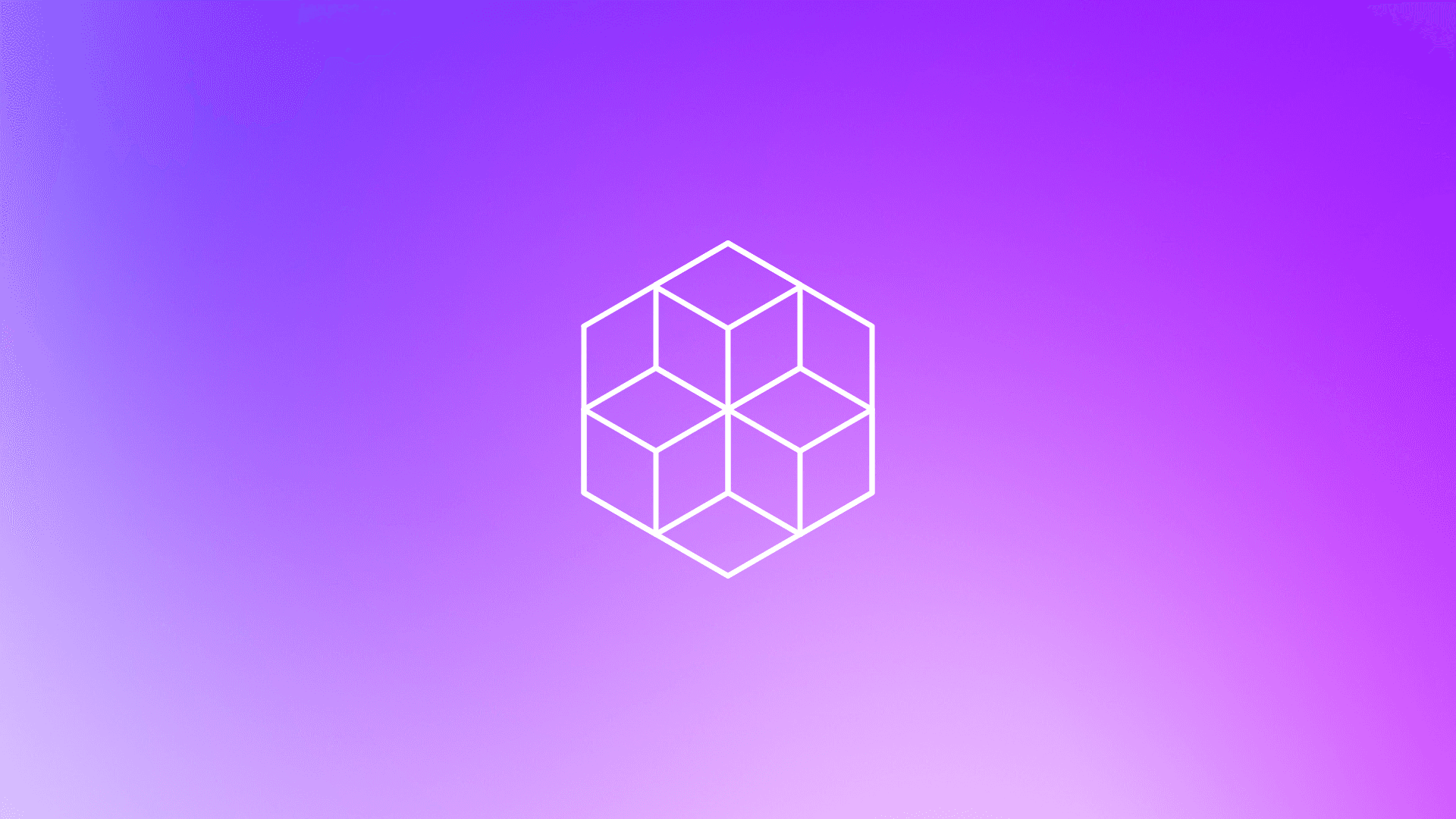 purple gradient background with white vector icon