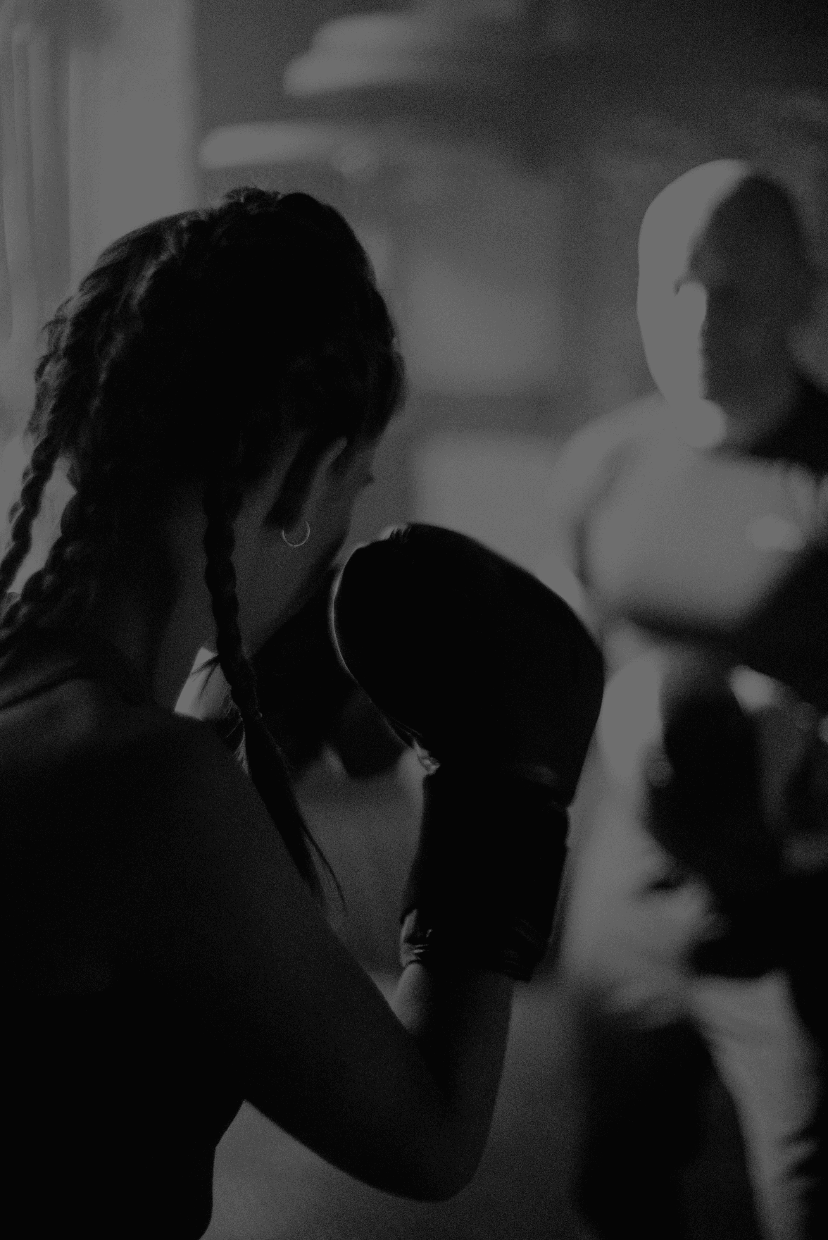 A woman of color doing yoga