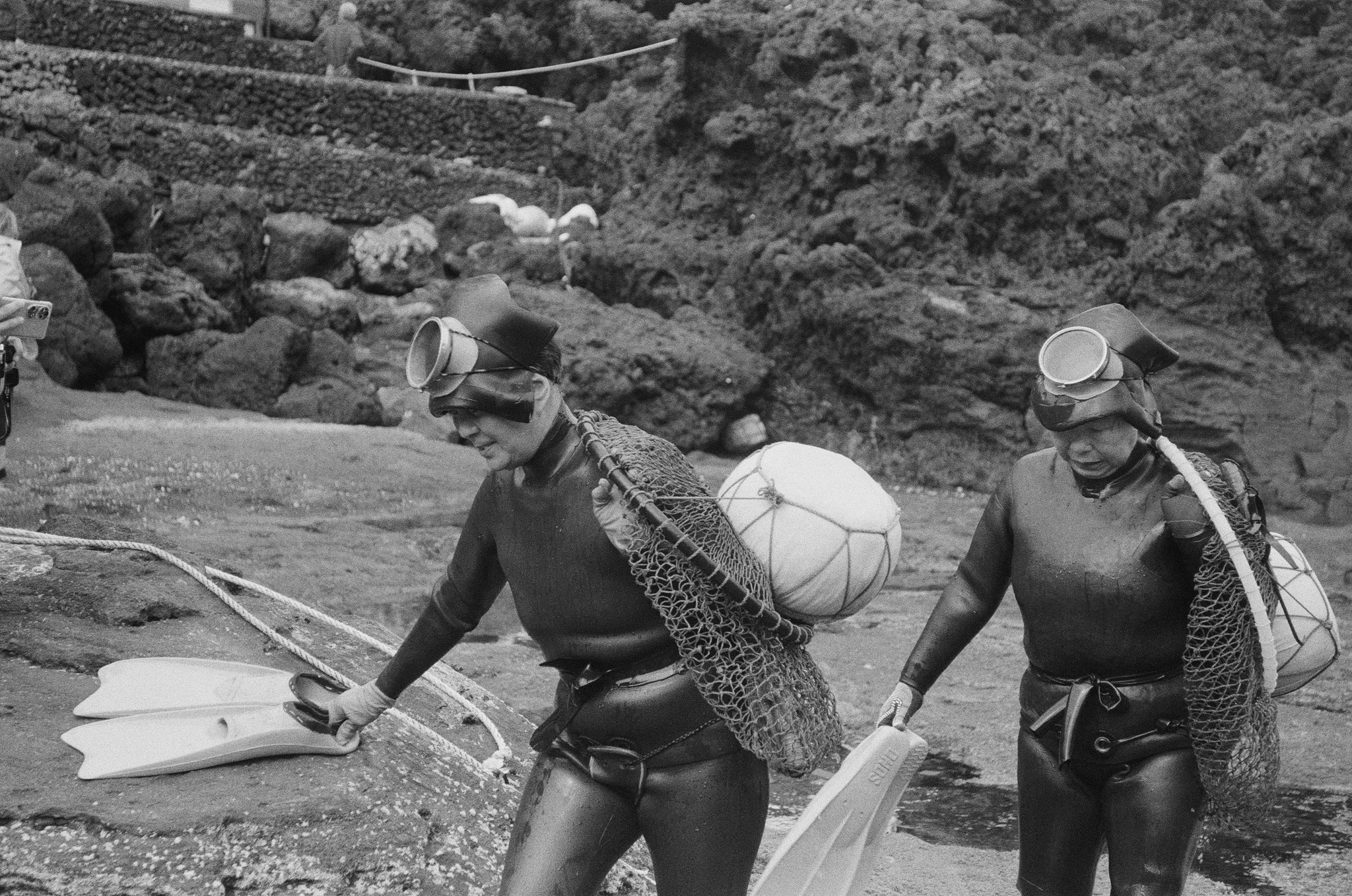 Argentique, canon, Korea, commerce, pancarte colorés, 