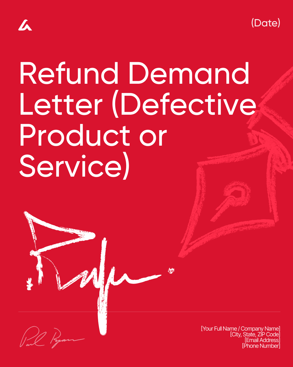 Refund Demand Letter (Defective Product or Service)
