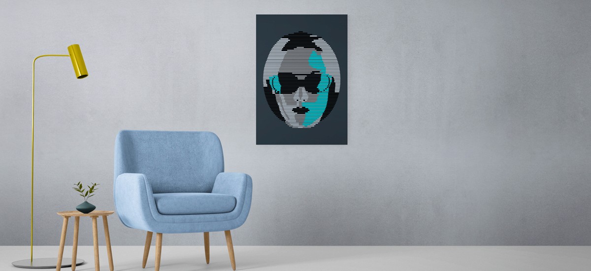 Its all lines poster on a wall