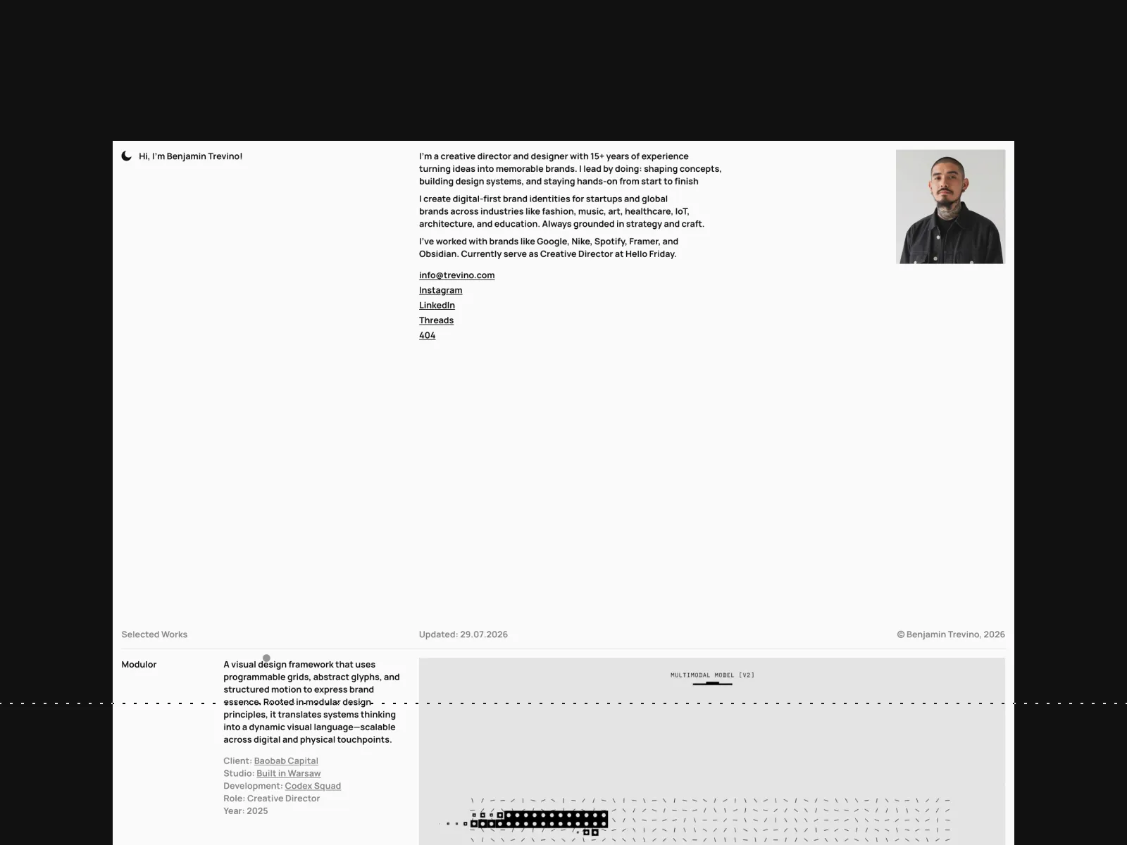 Preview of the Plyń template layout