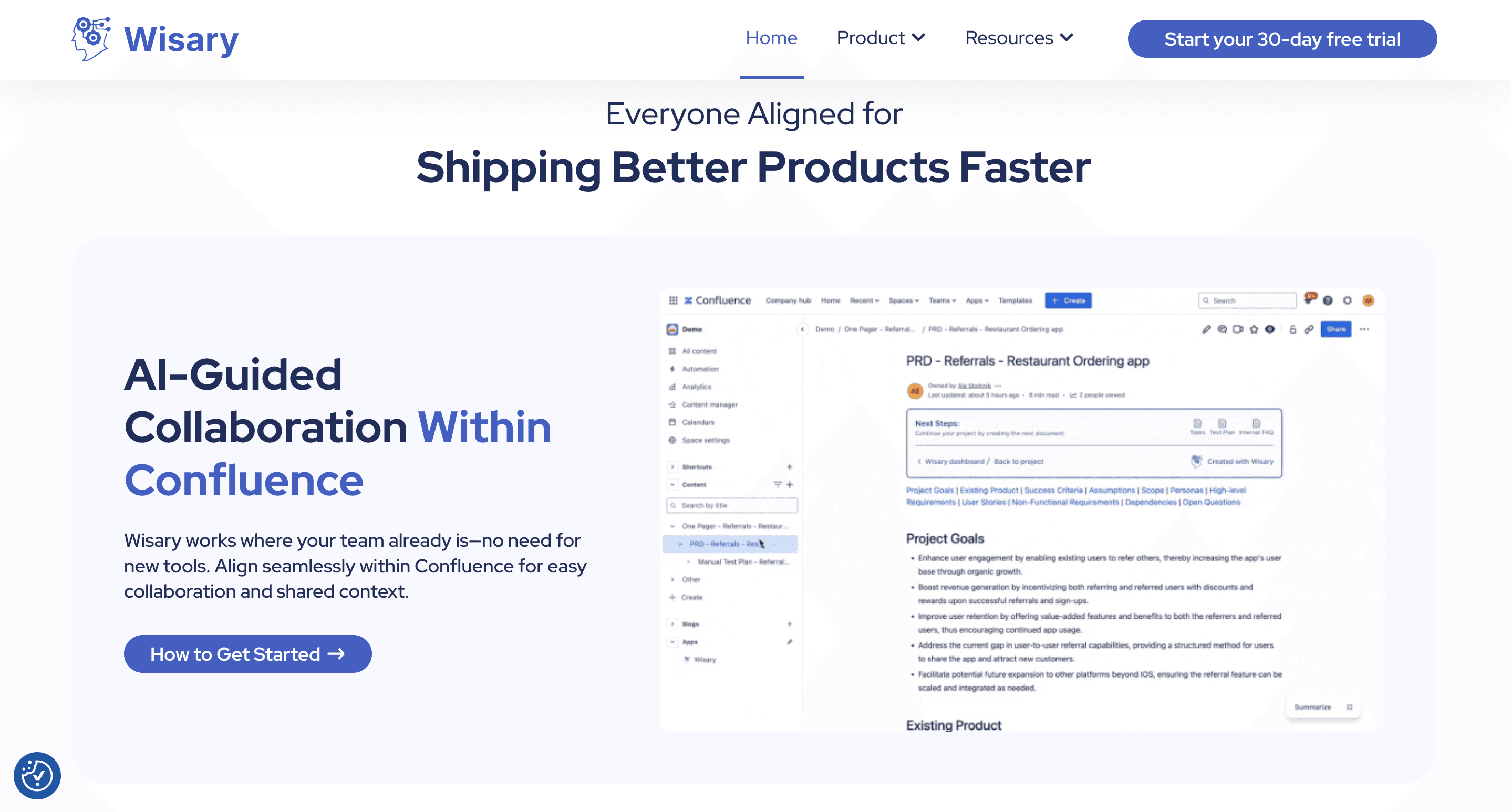 App Screen with open sidebar