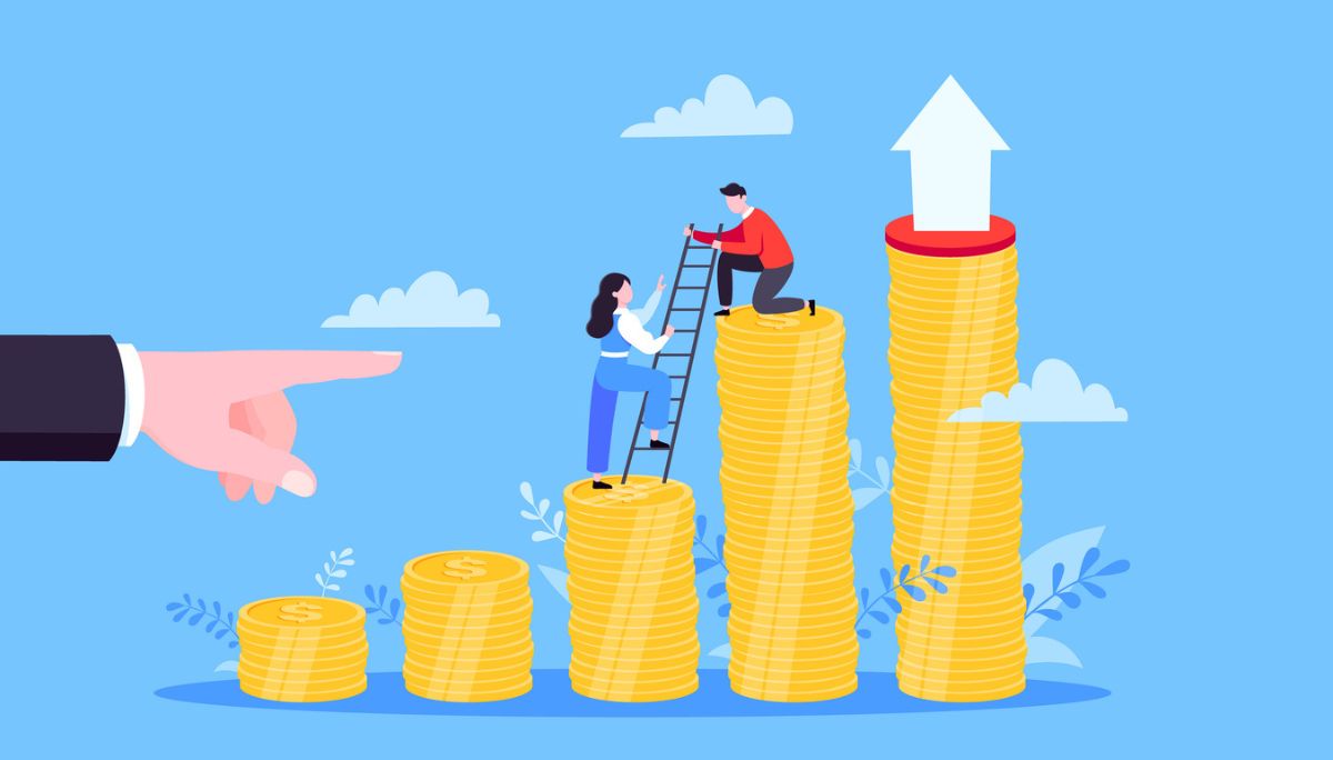 Illustration of a person surrounded by symbols like a question mark, light bulb, gears, and puzzle pieces.