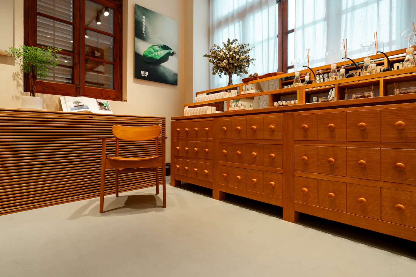 Oak drawer fronts in the workshop