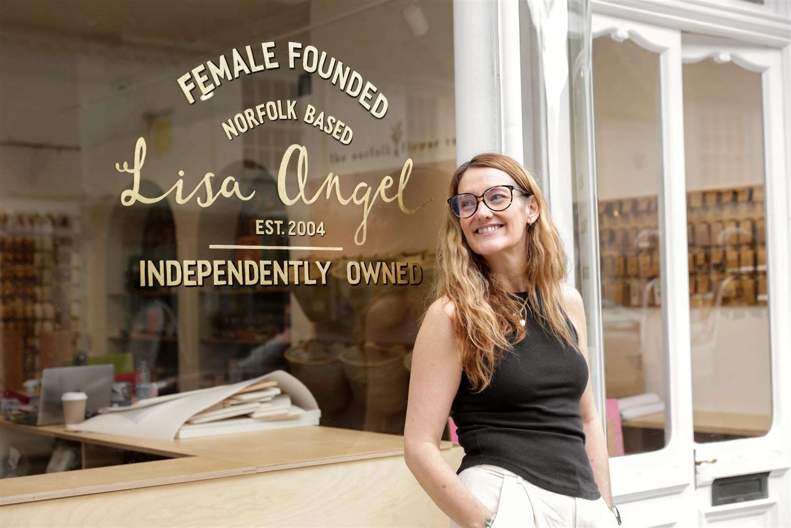 Hero image with abstract blue pattern