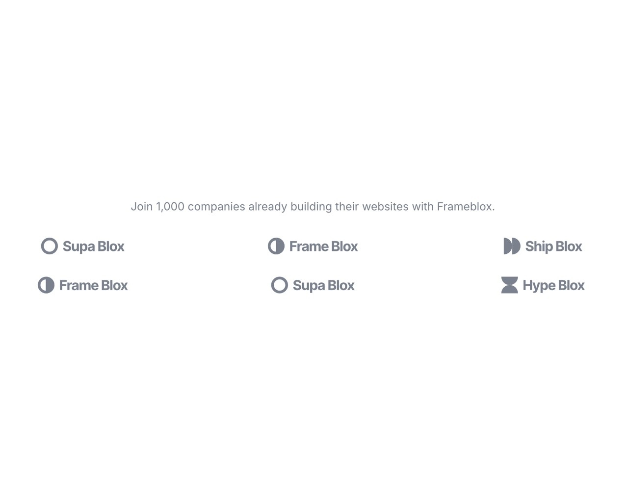 Framer Logos Section - Frameblox UI