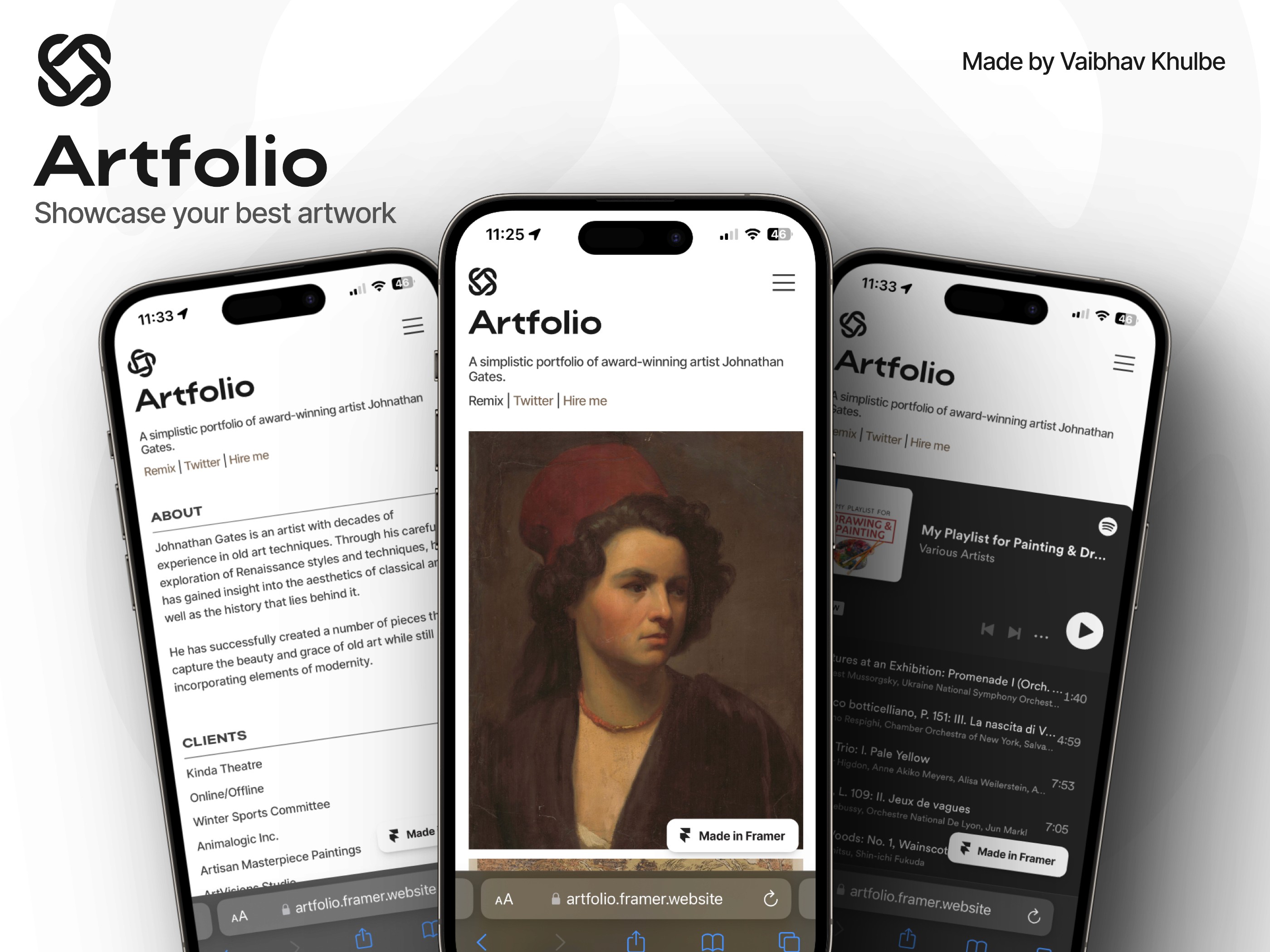Artfolio — 作品集网站设计灵感