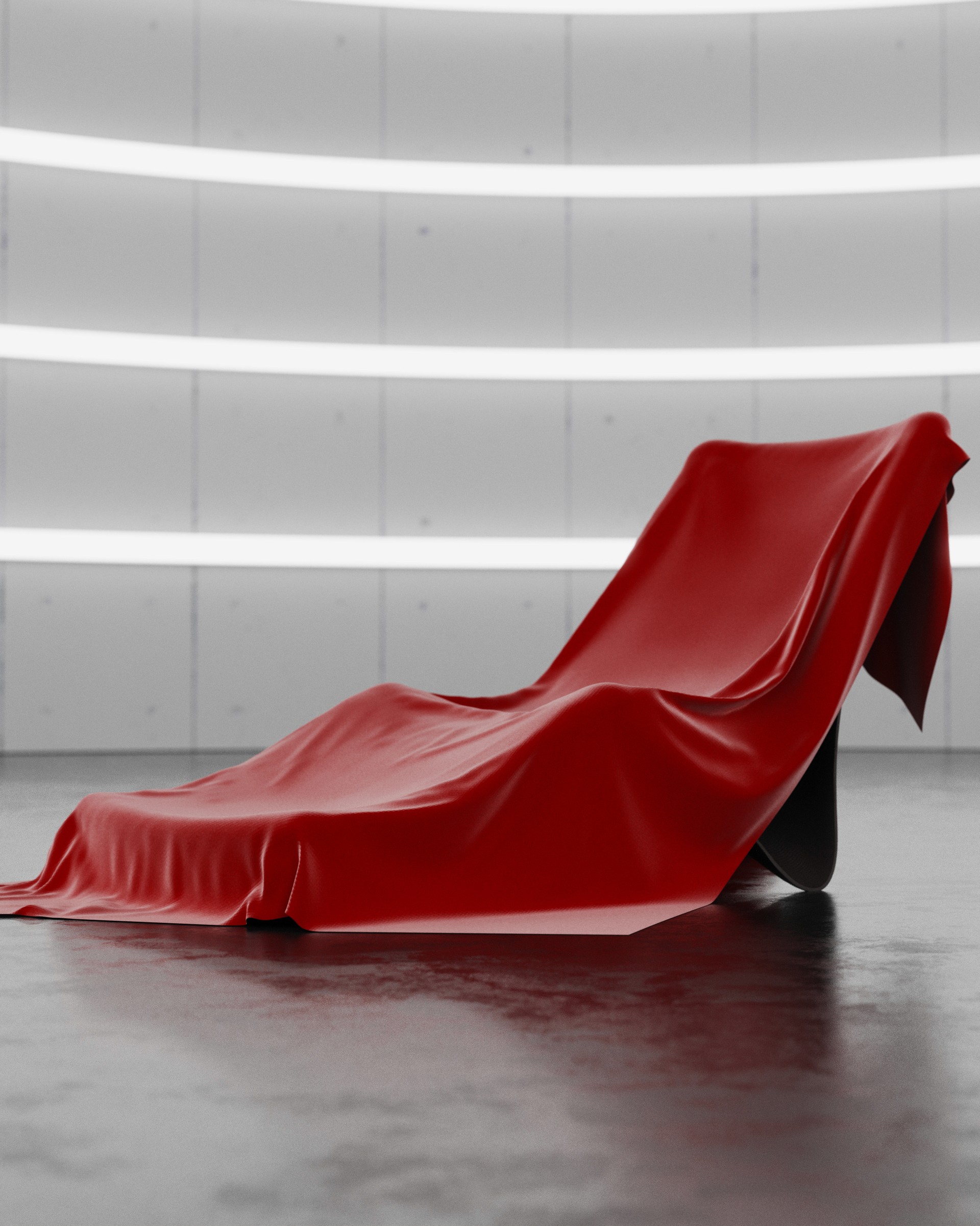 Curva Chaise Lounge Chairinspired by the sculped bodies of automobile, design by noknok studio