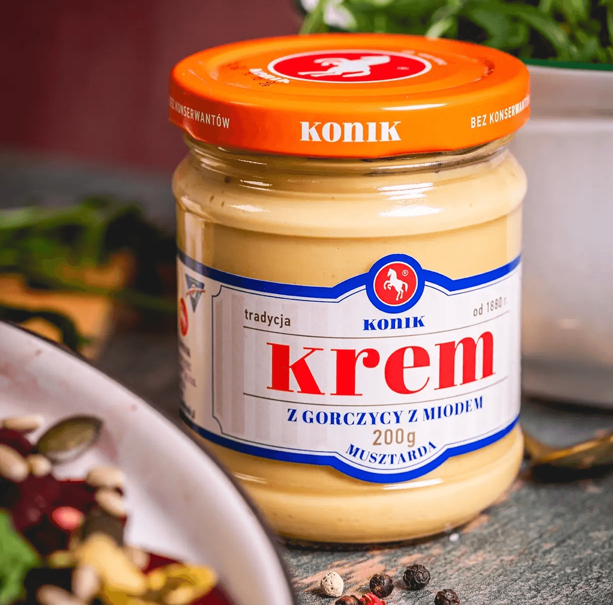 Krem z gorczycy z miodem