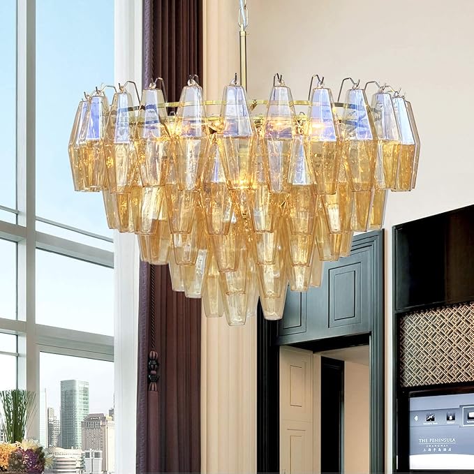 Amber chandelier – A beautifully designed piece, perfect for adding elegance to any space.