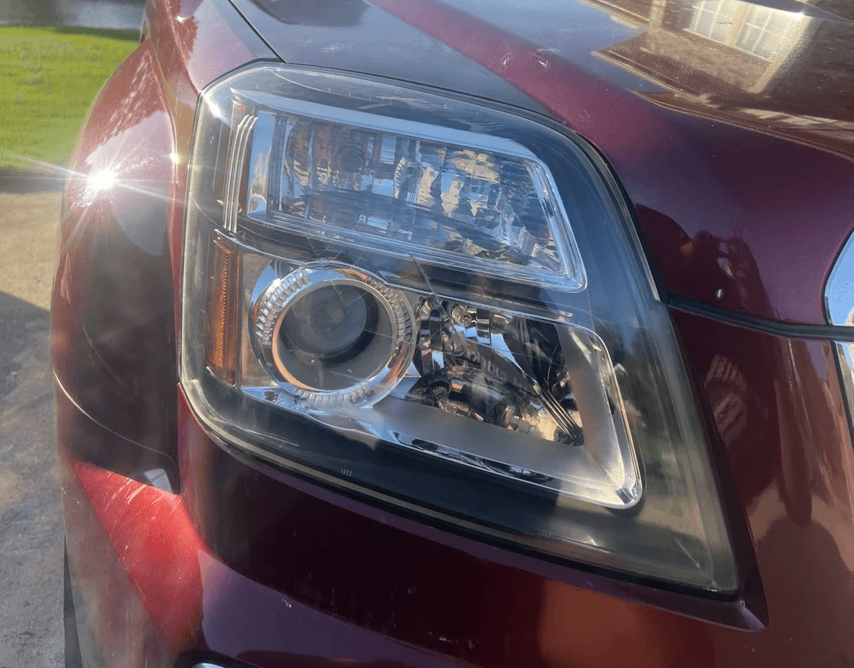 Headlight restoration after result