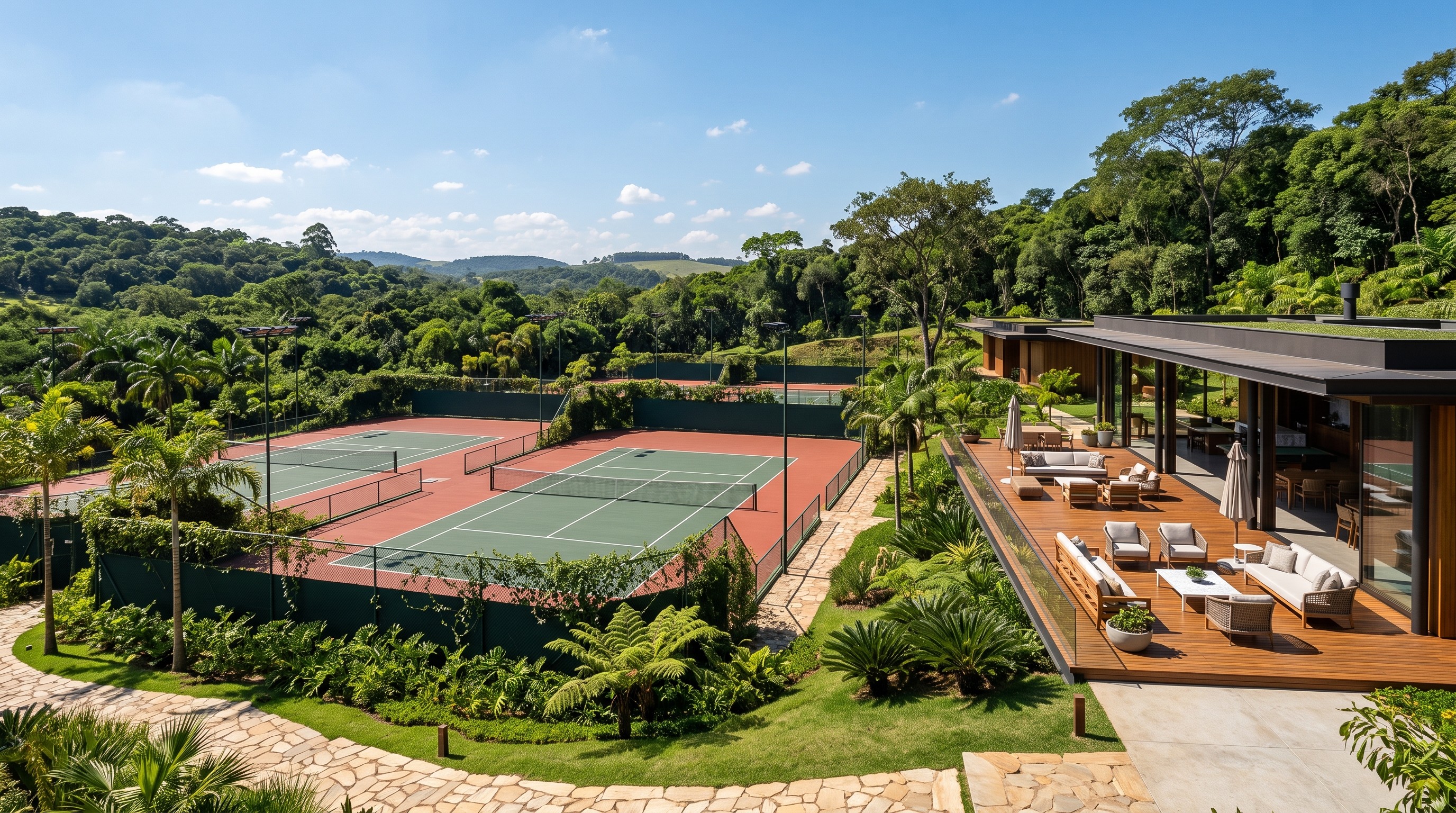 Quadra de tênis do Haven Club