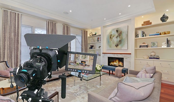 Real estate videography camera setup