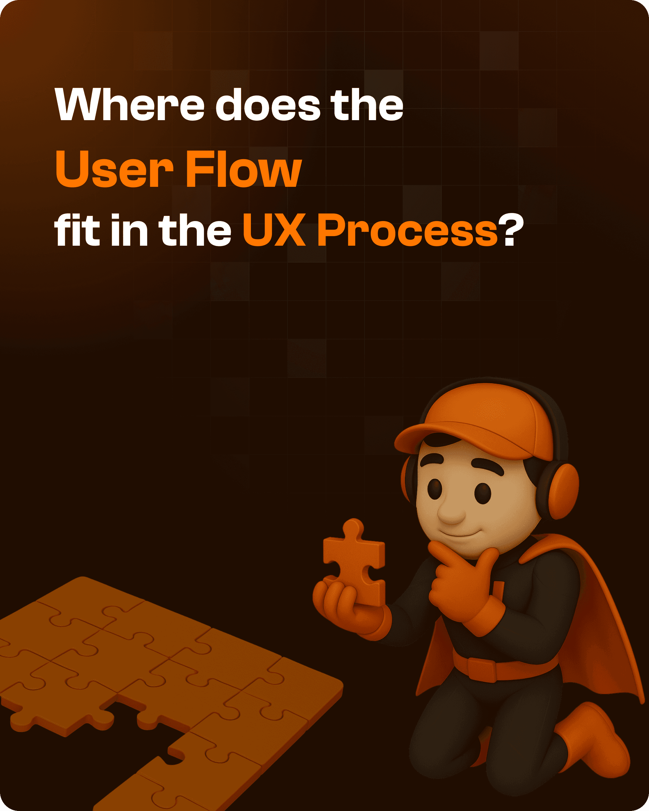Upslide Mascot trying to figure out the puzzle