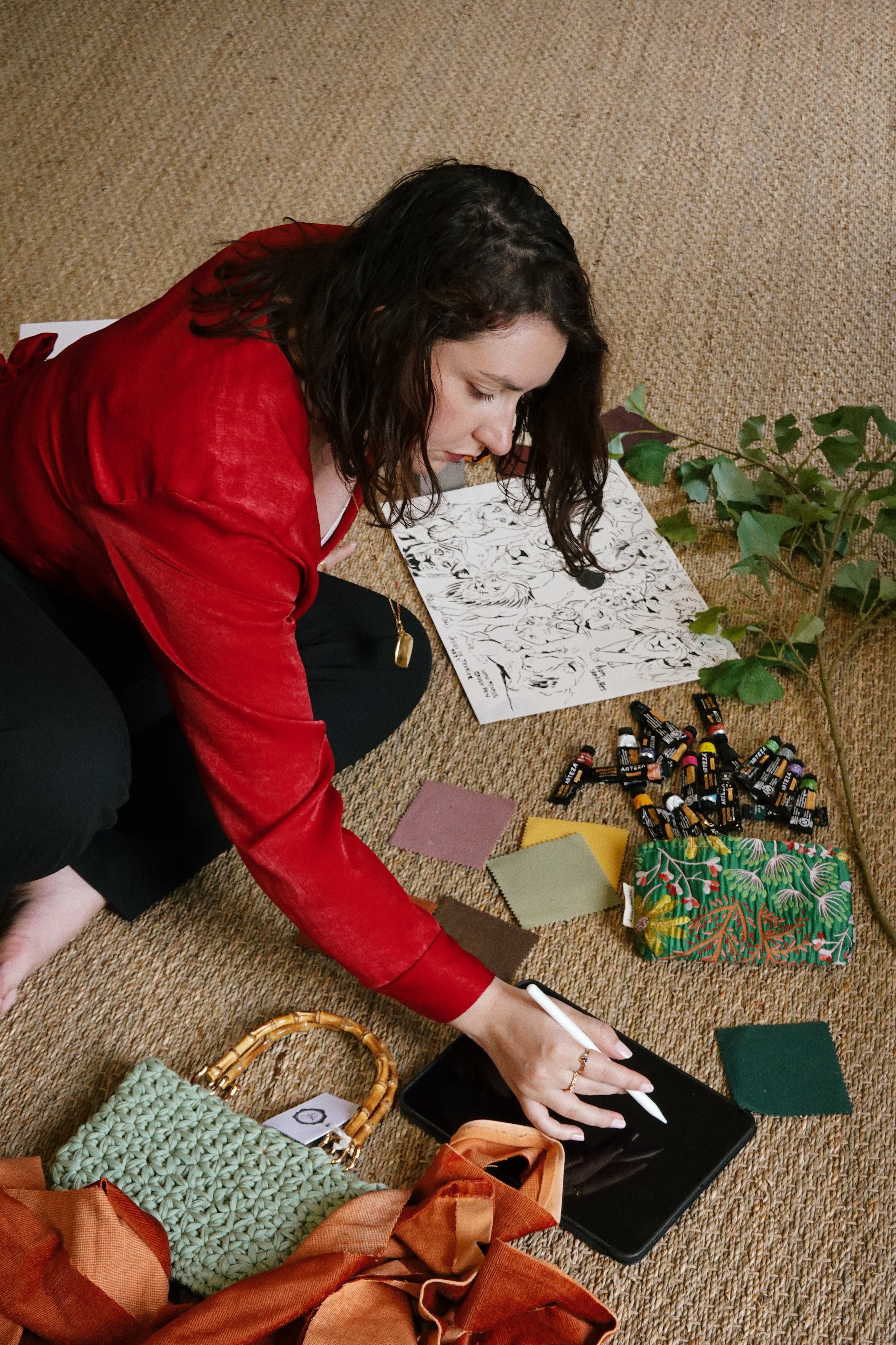 A camera with its accessories