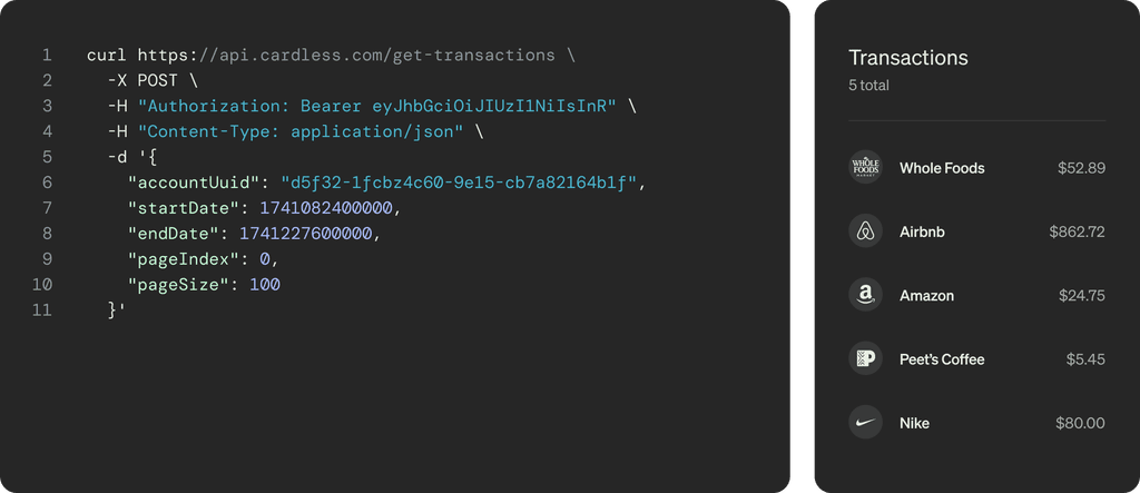 Cardless | Embedded Credit Card Platform
