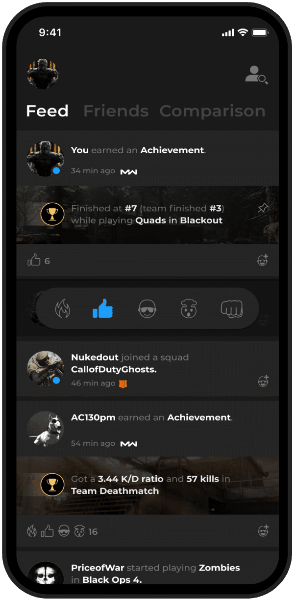 Activity feed
