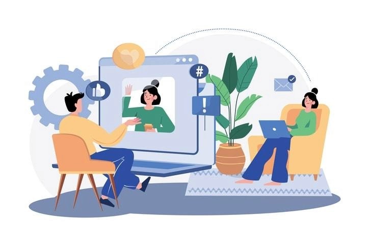 An engineer practicing behavioral interview questions with a fellow engineer.