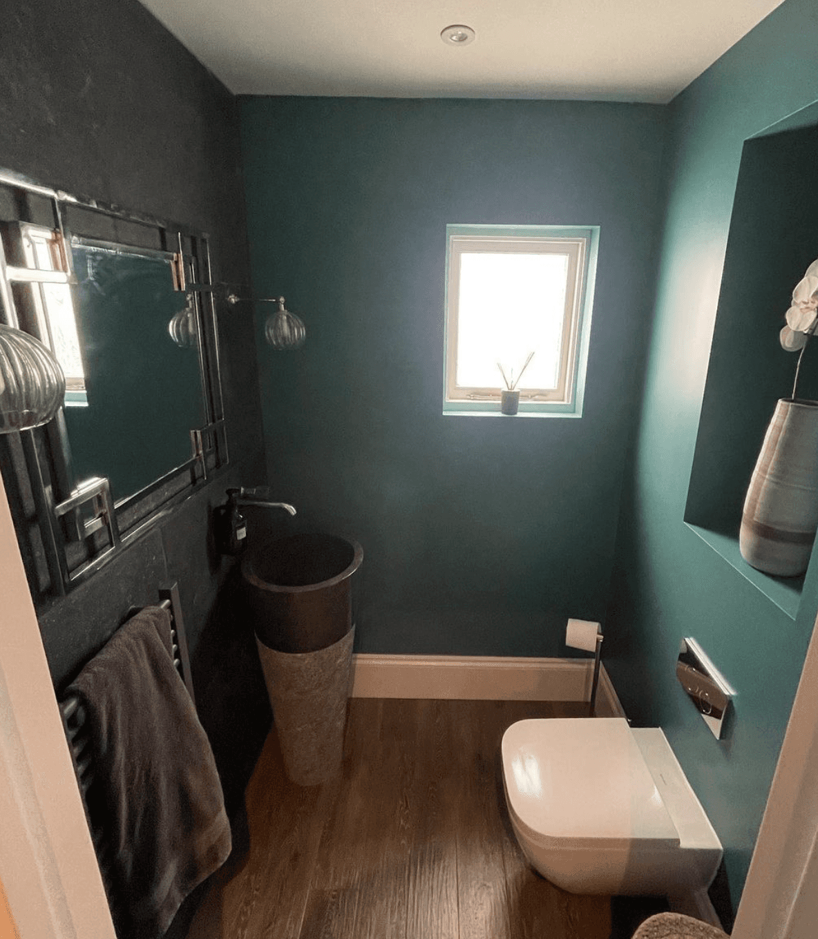 A finished bathroom