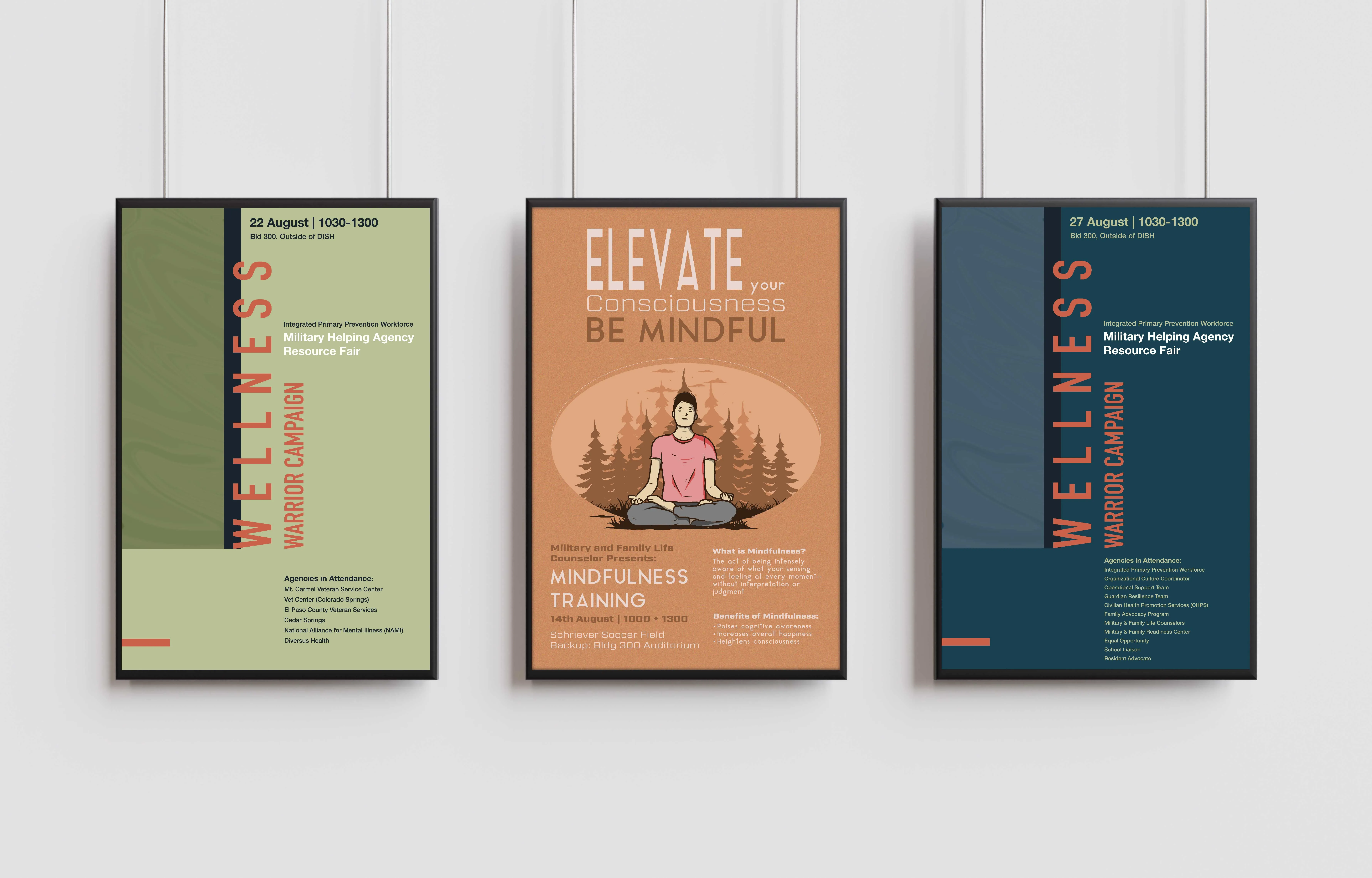 Streetside billboard with flyposters of the Batch.Works brand and illustrations