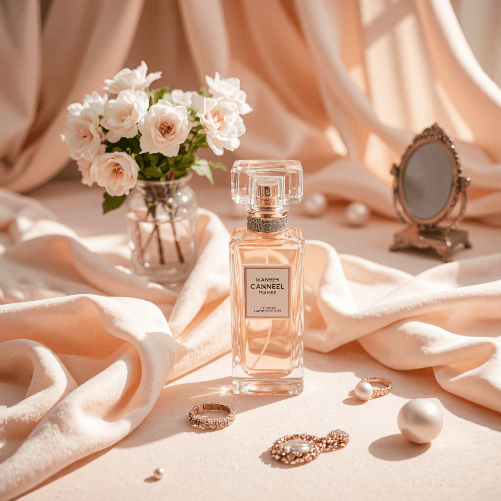 product photography of perfume