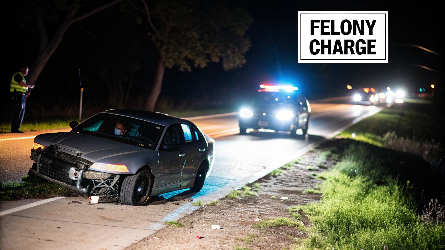 An attorney explaining legal documents to a client in an office setting.