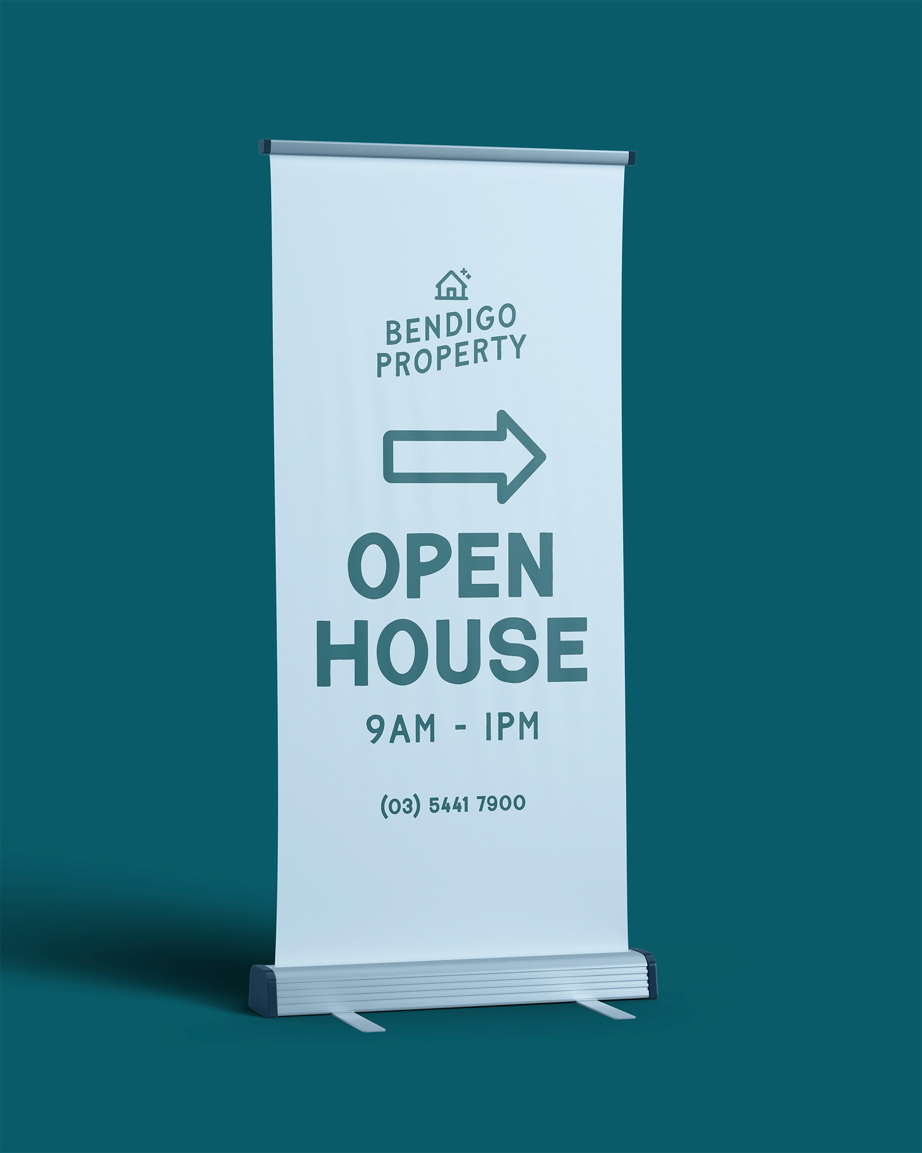 Pointer corflute commercial signage in Bendigo