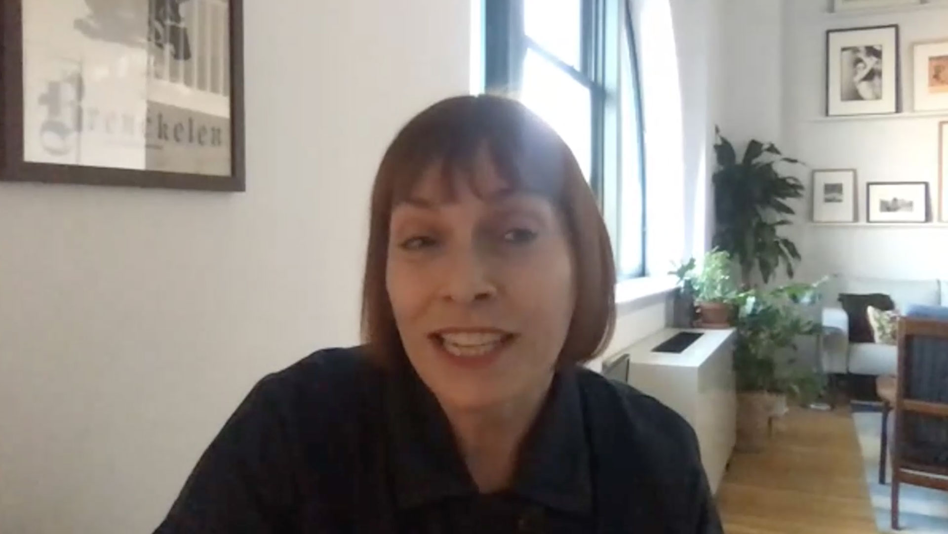 claire parker design bridge on zoom call