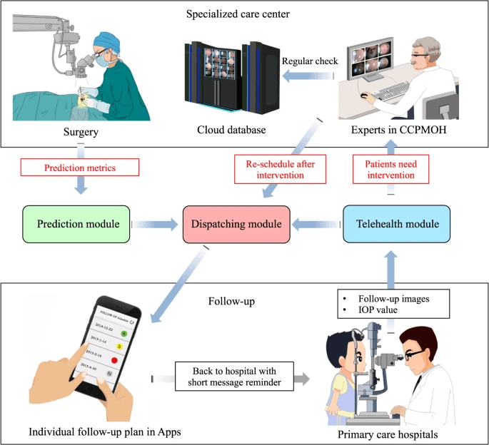 Cataract treatment management via telehealth 