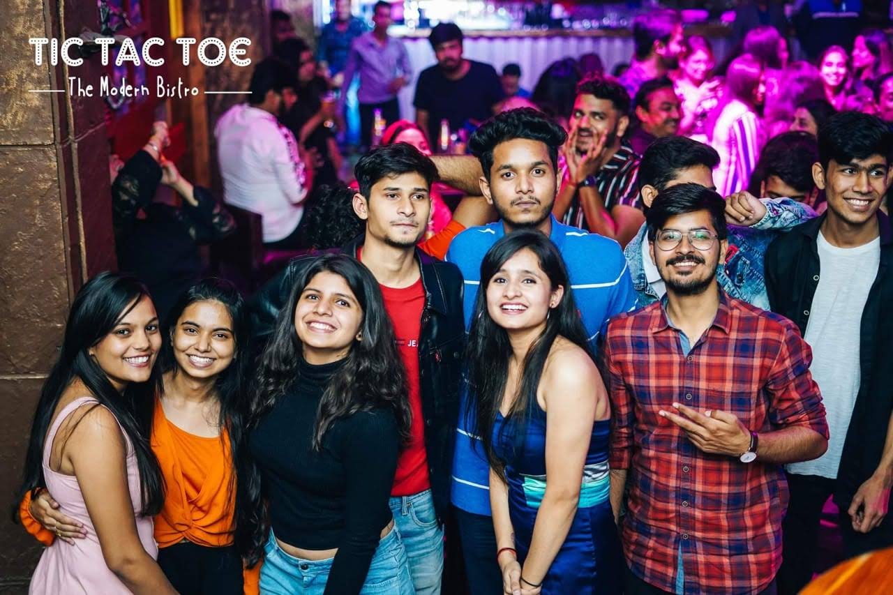 Image of Richa Chordia partying with her friends