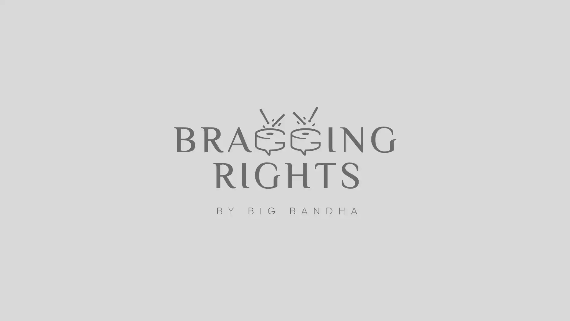 Bragging Rights primary logo by Penguincil event branding studio