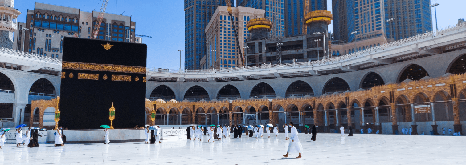 Umrah PIA travel agency website designed by Dreams Agency, Mississauga, Ontario.