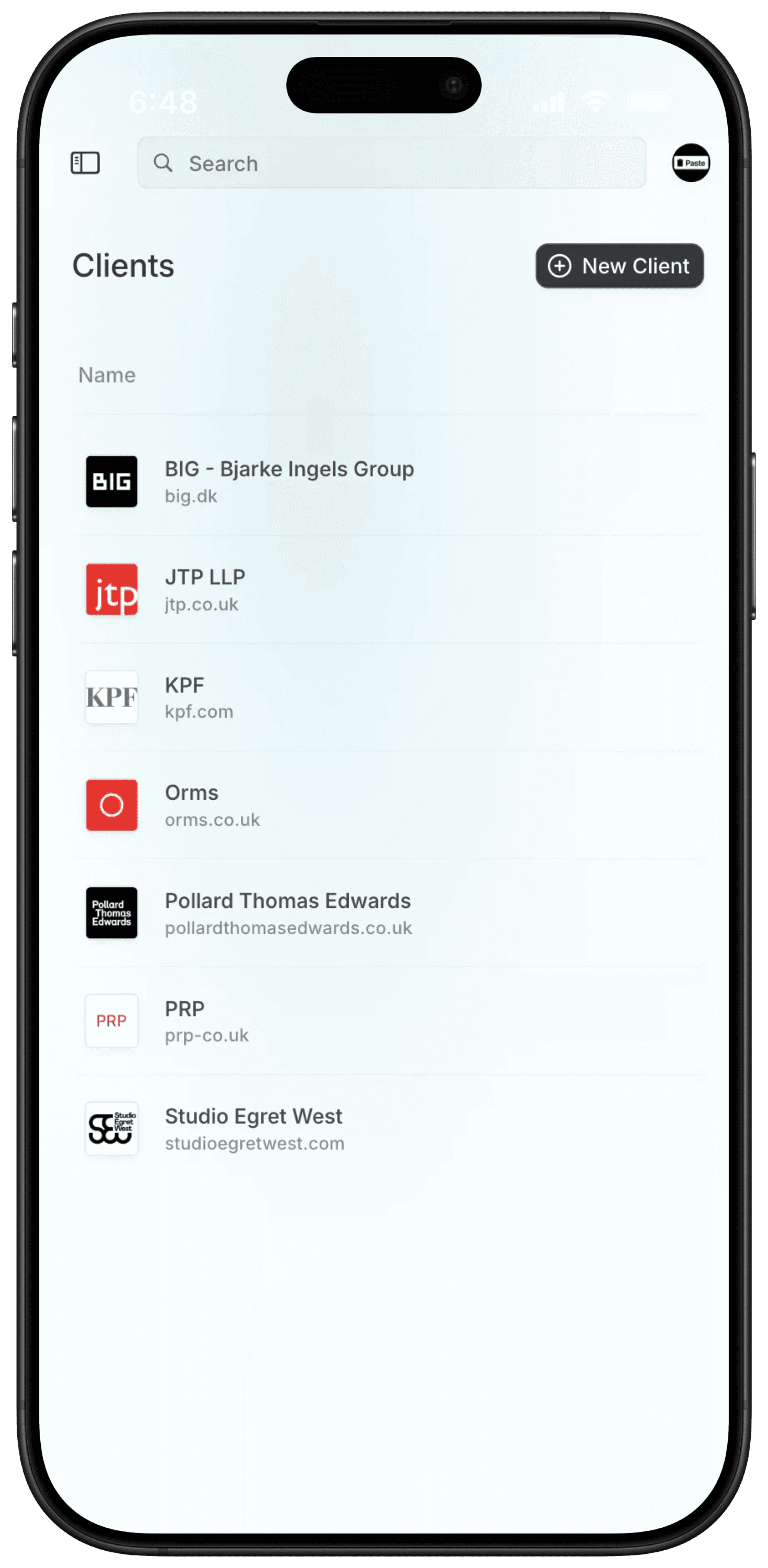 App screenshot