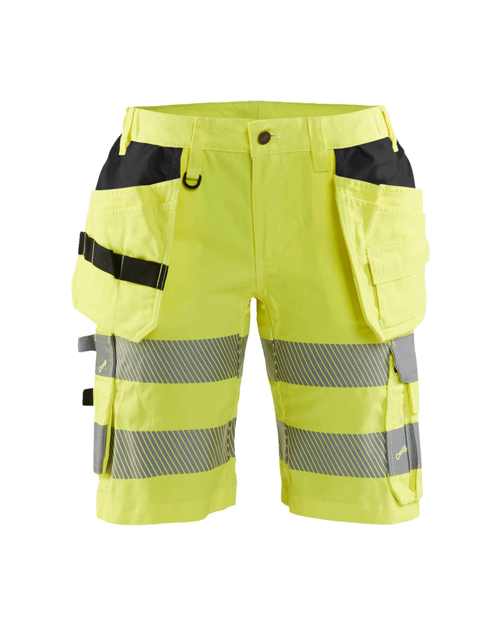 Non-iron werkhemd dames bij Vanatex — Blåkläder Dames High Vis short met stretch en gereedschapszakken