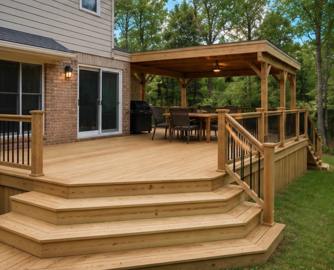Hardwood flooring living room