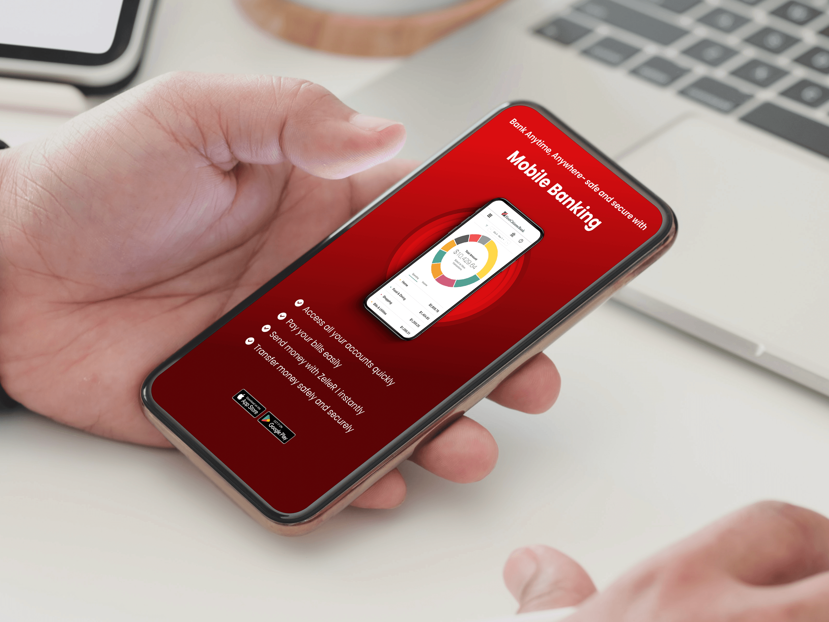 Mobile in Hand mockup