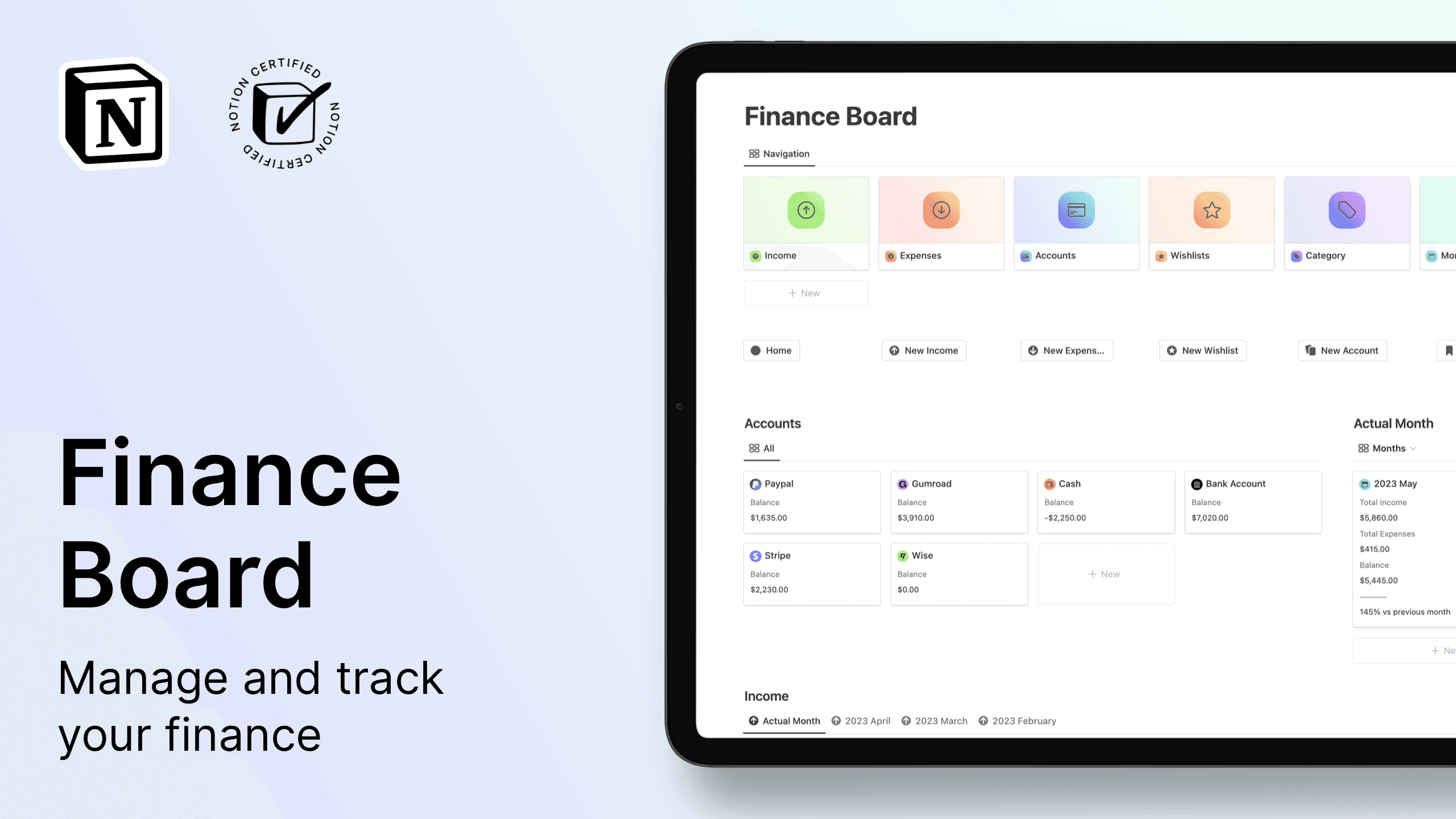 Notion Ultimate Finance Board